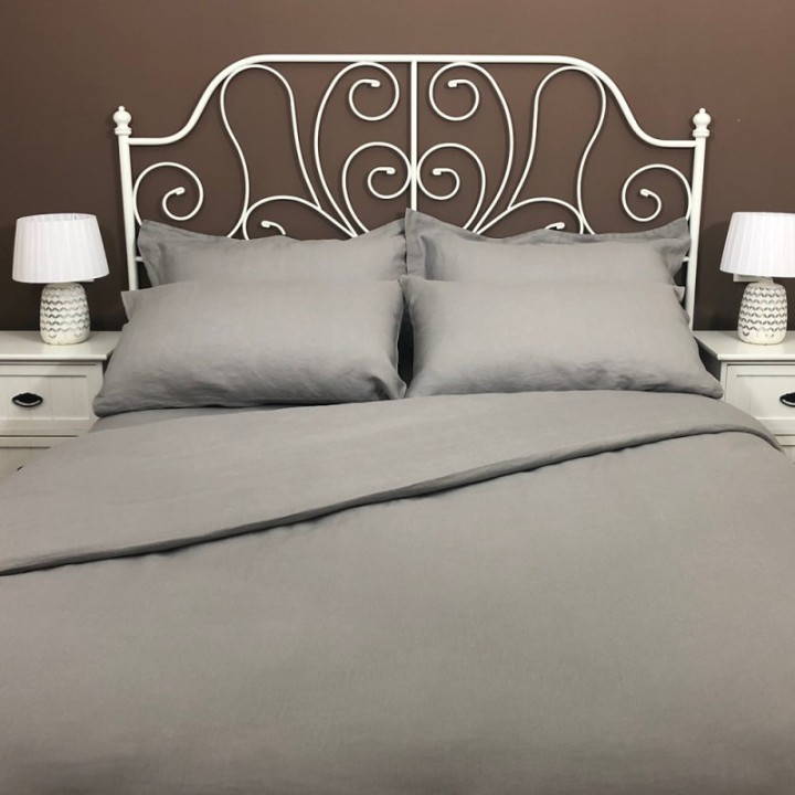 Duvet Cover Linen Atlanta Grey