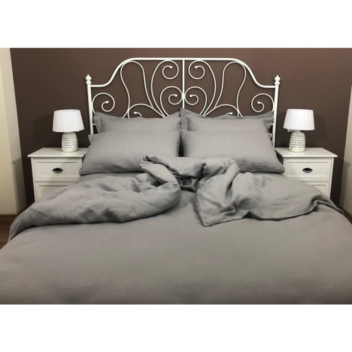 Duvet Cover Linen Atlanta Grey