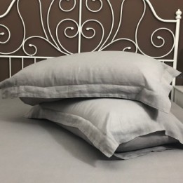 Pillowcase Oxford Linen Atlanta Grey