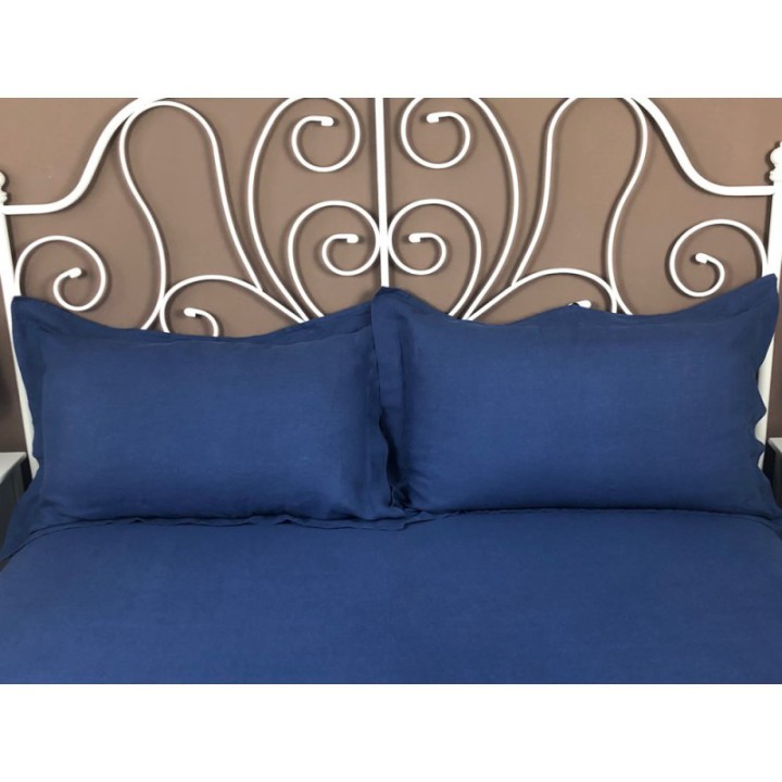 Pillowcase Oxford Linen Atlanta Blue