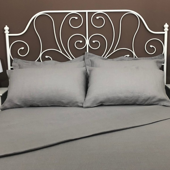 Flat Sheet Linen Atlanta Grey