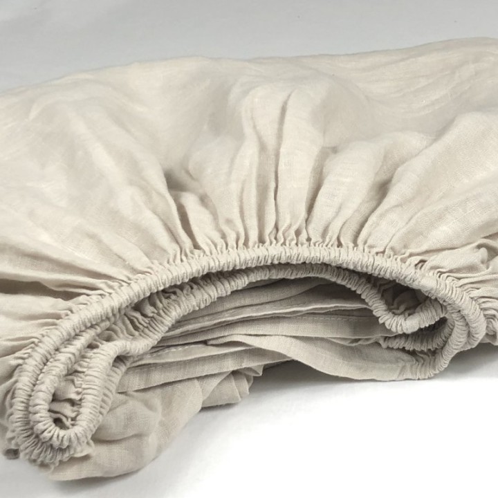 Fitted Sheet Linen Atlanta Cream