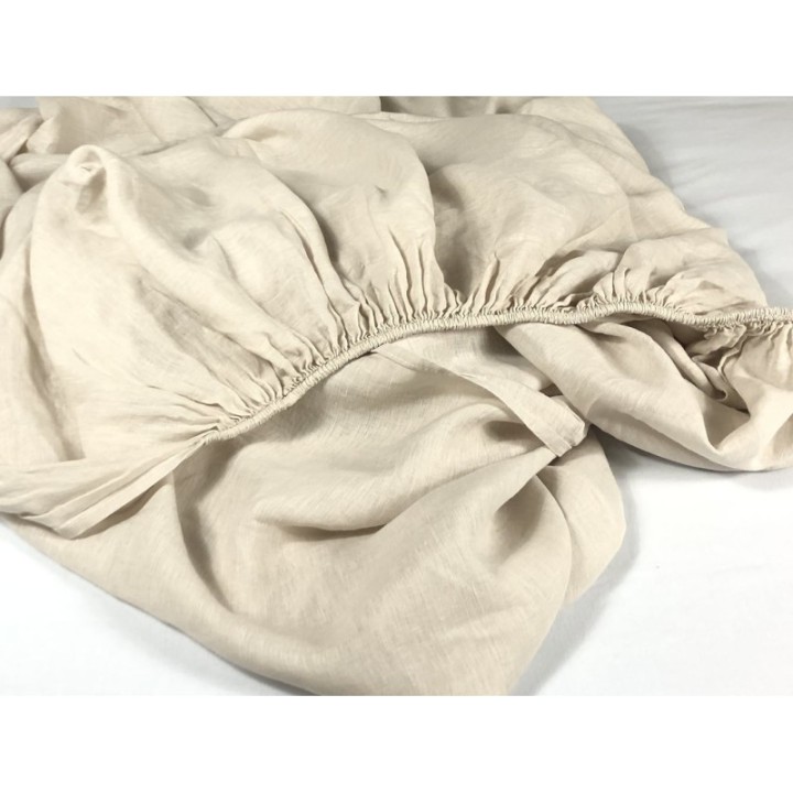 Fitted Sheet Linen Atlanta Cream