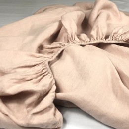Fitted Sheet Linen Atlanta Rosé