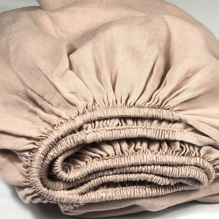 Fitted Sheet Linen Atlanta Rosé