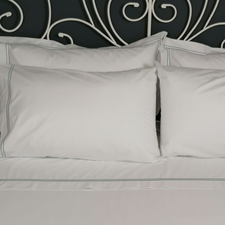Percale Duvet Cover Egyptian Cotton 200 Thread Count Porto close up
