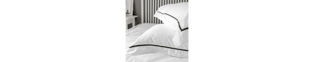 Oxford and Classic pillowcases, Egyptian cotton, linen