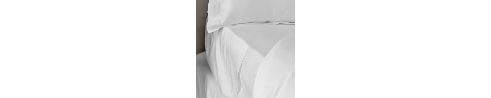 Sheets, both flat and fitted in cotton and linen